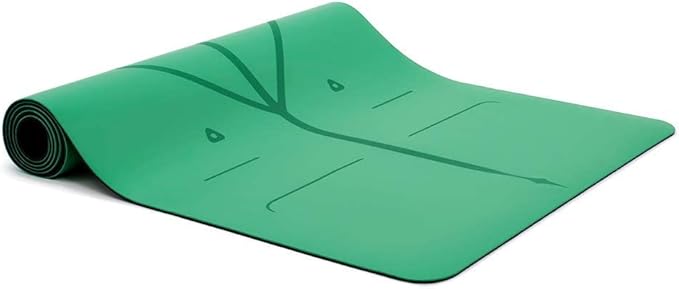 Liforme Original Yoga Mat – Free Yoga Bag Included - Patented Alignment System, Warrior-like Grip, Non-slip, Eco-friendly, sweat-resistant, long, wide, 4.2mm thick mat for comfort-GravixFit