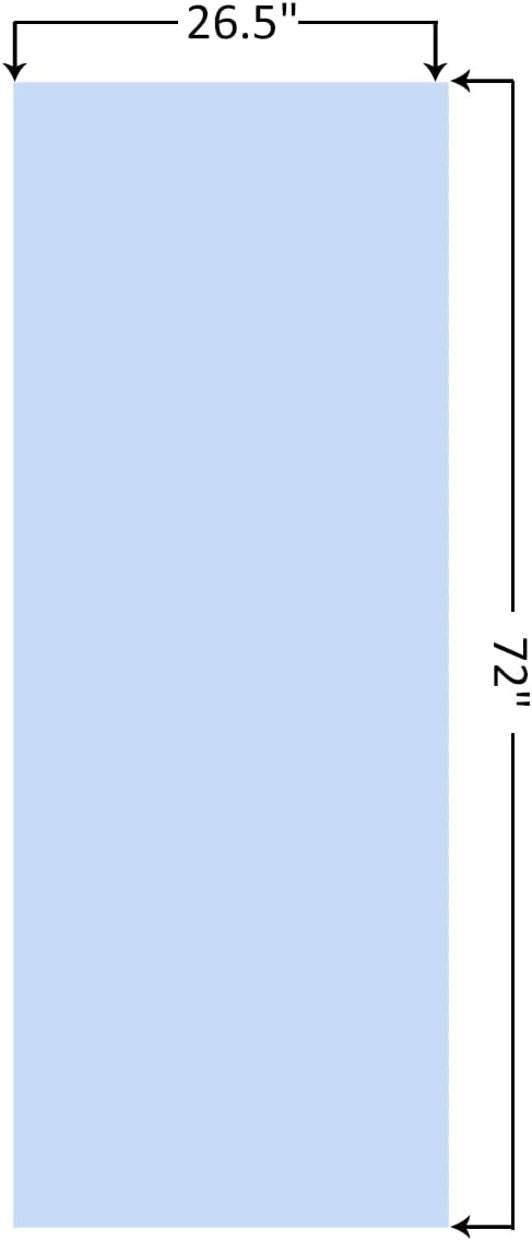 Eunzel Hot Yoga Towel Non Slip Yoga Mat Towel Non-Slip Sweat Absorbent Towel for Hot Yoga, Pilates and Workout 72" x 26.5", Blue-GravixFit
