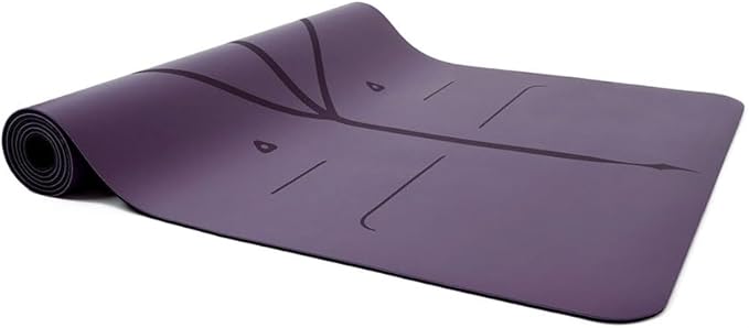 Liforme Original Yoga Mat – Free Yoga Bag Included - Patented Alignment System, Warrior-like Grip, Non-slip, Eco-friendly, sweat-resistant, long, wide, 4.2mm thick mat for comfort-GravixFit
