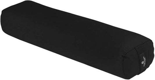 Hugger Mugger Junior Yoga Bolster - Narrower Profile, Very Firm, Great for Smaller Yogis, Heart-Opening poses or Under the Knees, Handmade in USA-GravixFit