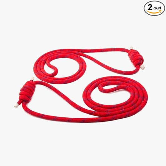 Yogikuti Iyengar Yoga Wall Rope Pair Premium Quality Cotton & Polyester Ropes for Restorative & Anti-Gravity Poses-GravixFit