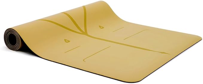 Liforme Original Yoga Mat – Free Yoga Bag Included - Patented Alignment System, Warrior-like Grip, Non-slip, Eco-friendly, sweat-resistant, long, wide, 4.2mm thick mat for comfort-GravixFit