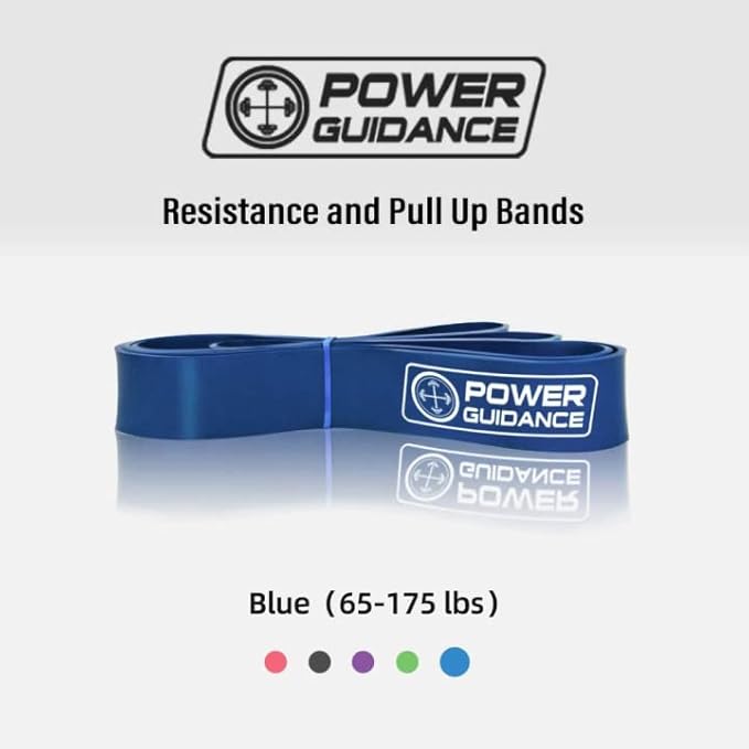 POWER GUIDANCE Pull Up Assist Bands - Stretch Resistance Band - Mobility Band - Powerlifting Bands - by Perfect for Body Stretching, Powerlifting, Resistance Training-GravixFit