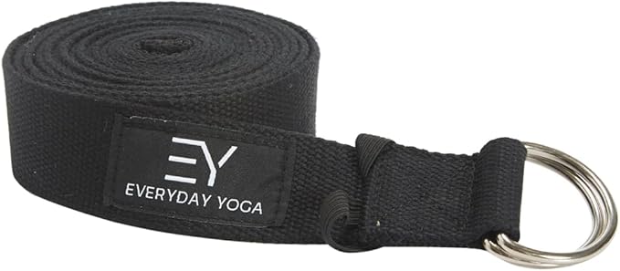 Everyday Yoga Super Strong Strap with Metal D-ring Buckle - Improve Flexibility, Stretching, and Physical Therapy Fitness.-GravixFit