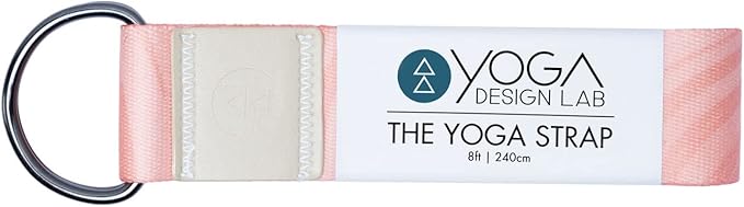 yogadesignlab YOGA DESIGN LAB | The Yoga Strap | Luxurious, Extra Long, Super Soft, Eco Printed | Studio Quality, Adjustable | Safely Stretch Further and Hold Longer | 8 ft Long-GravixFit