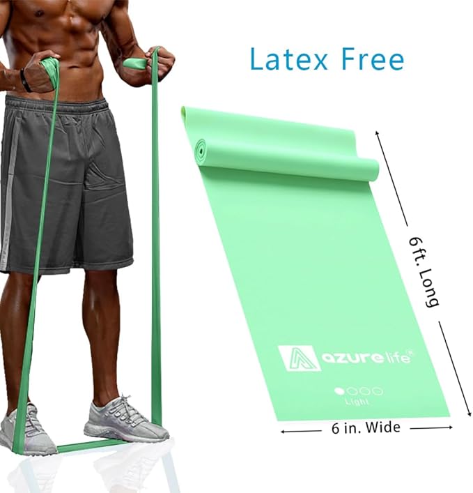 Professional 8 Yards Bulk Resistance Bands Rolls or 5,6,7 ft. Long Non-Latex Elastic Exercise Bands, Stretch Bands for PT, Yoga, Pilates, Rehab, at-Home or The Gym Workouts-GravixFit