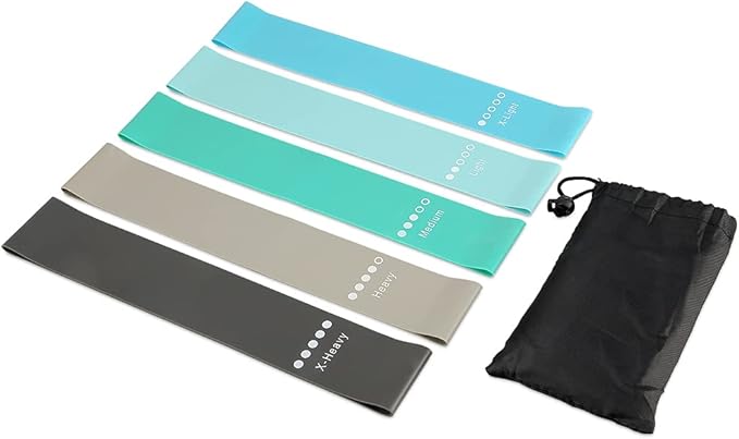 Resistance Bands Set, Workout Bands with Handles, Door Anchor, Ankle Straps and Carry Bag, Exercise Bands for Shape Body and Home Workouts-GravixFit