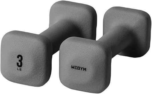 SafeGrip Dumbbells, Anti-Slip, Anti-Roll, Thick Handles, Free Weights, Square Dumbbells for Secure Workouts at Home, Weightlifting, and Personal Training-GravixFit