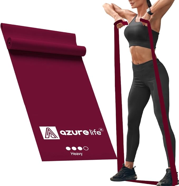 Professional 8 Yards Bulk Resistance Bands Rolls or 5,6,7 ft. Long Non-Latex Elastic Exercise Bands, Stretch Bands for PT, Yoga, Pilates, Rehab, at-Home or The Gym Workouts-GravixFit