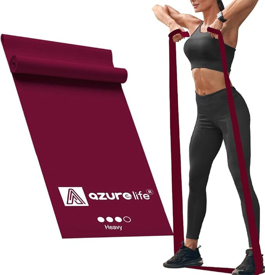 Professional 8 Yards Bulk Resistance Bands Rolls or 5,6,7 ft. Long Non-Latex Elastic Exercise Bands, Stretch Bands for PT, Yoga, Pilates, Rehab, at-Home or The Gym Workouts-GravixFit