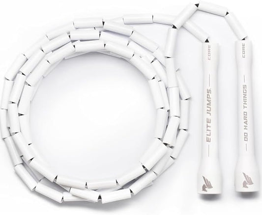 Elite Jumps - Do Hard Things 1” Beaded Jump Ropes - Strong & Durable Materials - Resize & Adjust - Fitness & Cardio Training - Improve Rhythm, Speed, Agility