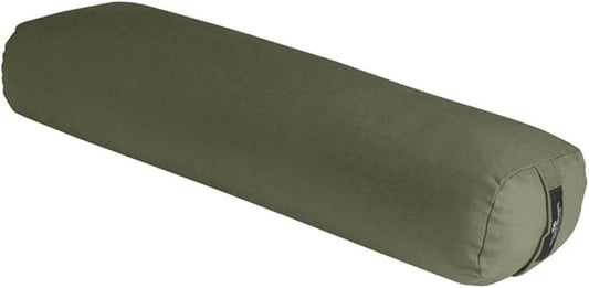 Hugger Mugger Junior Yoga Bolster - Narrower Profile, Very Firm, Great for Smaller Yogis, Heart-Opening poses or Under the Knees, Handmade in USA-GravixFit