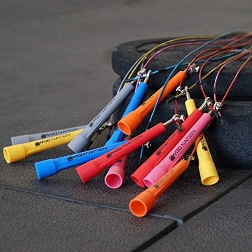 WOD Nation Adjustable Speed Jump Rope For Men, Women & Children - Blazing Fast Fitness Skipping Rope Perfect for Boxing, MMA, Endurance-GravixFit