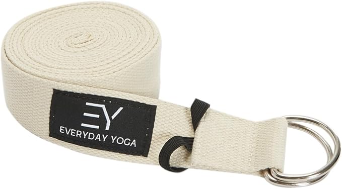 Everyday Yoga Super Strong Strap with Metal D-ring Buckle - Improve Flexibility, Stretching, and Physical Therapy Fitness.-GravixFit