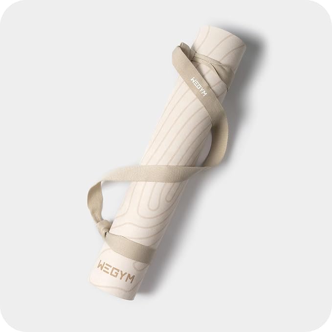 4mm Cushioned Exercise Mat for Yoga & Pilates - Anti Slip, Polyurethane with Suede Top & Carrying Strap-GravixFit