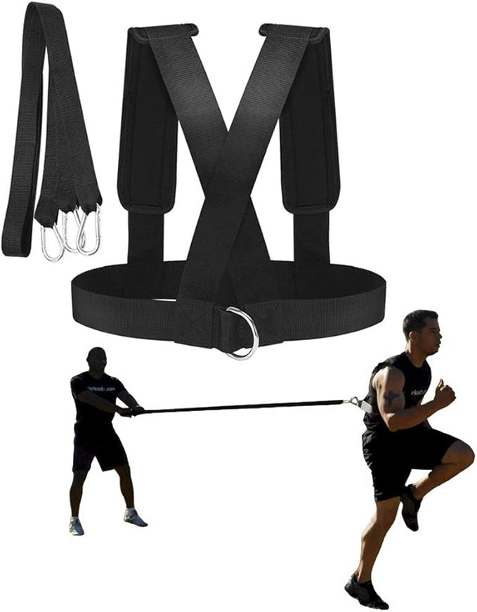YNXing Sled Harness Workout Resistance and Assistance Trainer Physical Training Resistance Rope Kit Improving Speed, Stamina and Strength-GravixFit