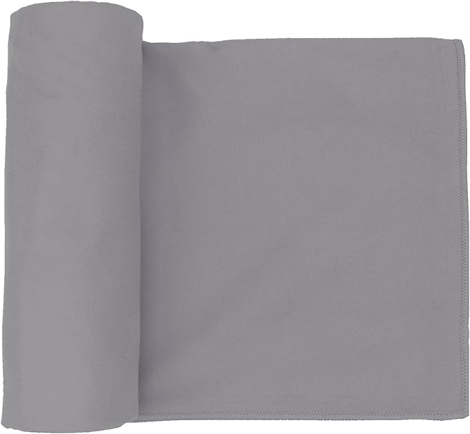 Eunzel Hot Yoga Towel Non Slip Yoga Mat Towel Non-Slip Sweat Absorbent Microfiber Towel for Hot Yoga, Pilates and Workout 72" x 26.5", Dark Grey-GravixFit