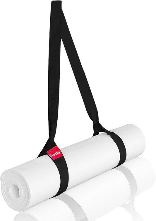 Yoga Mat Straps 2 in 1 - Cotton - Adjustable anti-slip straps for yoga, pilates, stretching, for carrying mats-GravixFit