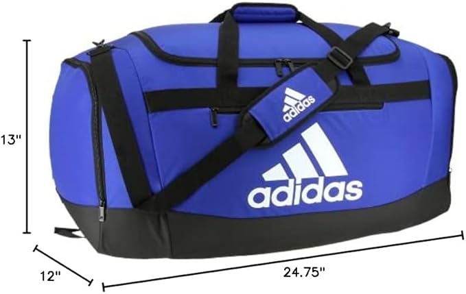 adidas Unisex Defender 4.0 Gym Duffel Bag for Men and Women, Team Royal Blue, Large (110L)-GravixFit