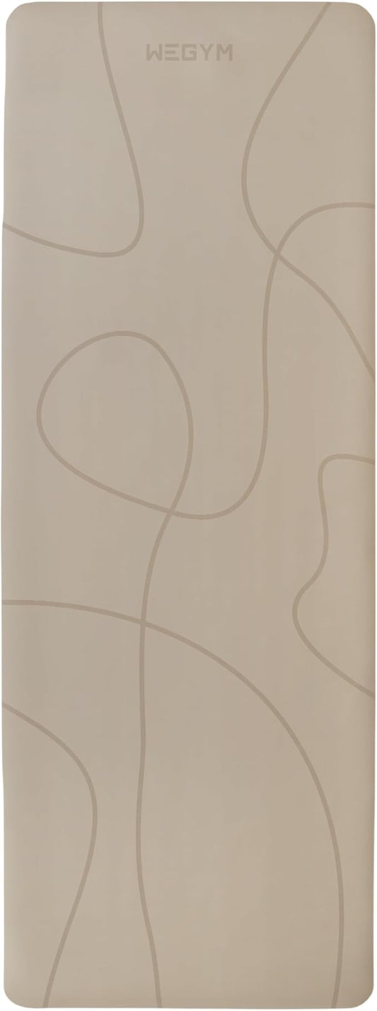 4mm Cushioned Exercise Mat for Yoga & Pilates - Anti Slip, Polyurethane with Suede Top & Carrying Strap-GravixFit