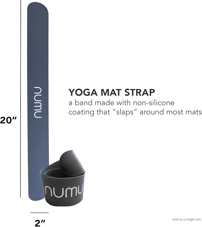 Numu Yoga Mat Strap Slap Band - Easy Snap On to Keep Exercise Mat Tightly Rolled and Secured for Yoga Mat Storage and Travel-GravixFit