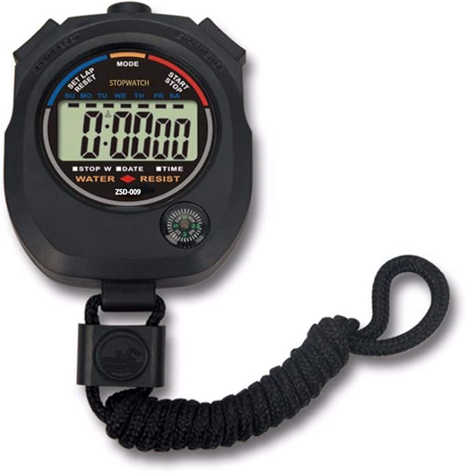 12 pack Multi-function Electronic Digital Sport Stopwatch Timer, Large Display with Date Time and Alarm Function,suitable for Sports Coaches Fitness Coaches and Referees-GravixFit
