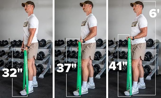 Serious Steel Fitness 37" Resistance Training Bands (Portable Exercise Band System Training Bands- Great for Individuals Looking for Tension Throughout The Exercise)-GravixFit