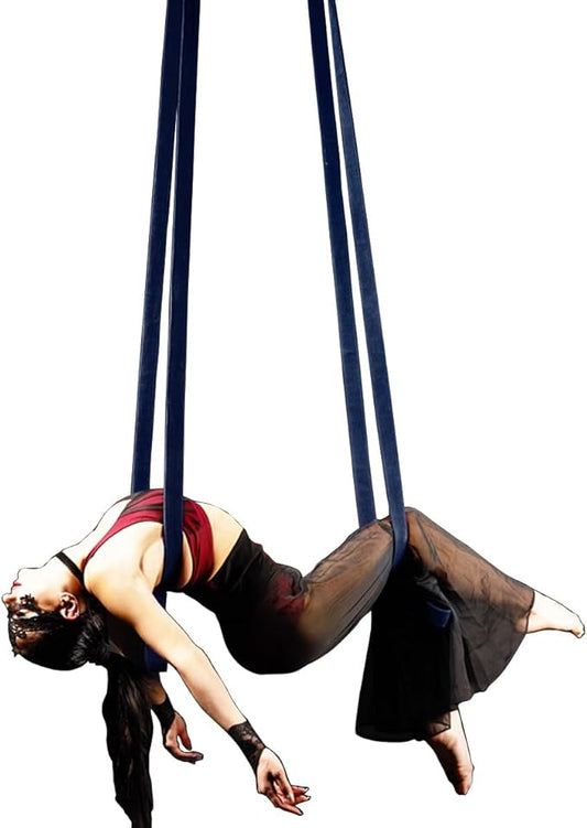 6.6ft 2m Aerial Loops Aerial Straps Ropes Aerial Acrobatics Body Loop Trapeze Circus Apparatuses Equipment Yoga Straps 1 pairs-GravixFit