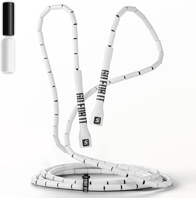 Sportbit Elite Beaded Jump Rope - Adjustable Speed Rope for Fitness, CrossFit, Boxing - Tangle-Free, Lightweight-GravixFit