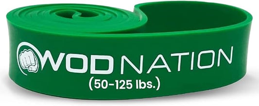 WOD Nation Pull Up Assistance Bands (10-175lbs Band) - Best for Pullup Assist, Chin Ups, Resistance Bands Exercise, Stretch, Mobility Work & Serious Fitness - 41 inch Straps-GravixFit