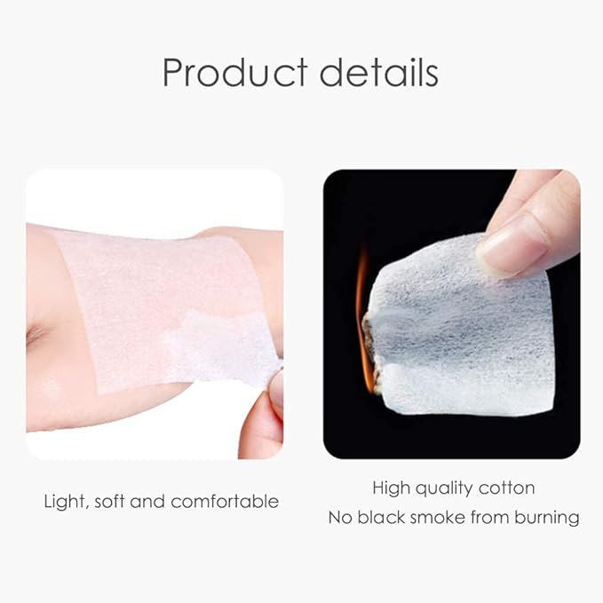 1000 PCS Thin Makeup Facial Cotton Pads, Square Makeup Remover Cotton Pads, Facial Eye Lip Nail Polish Makeup Remover, Non-Woven Cotton, Lint Free-GravixFit