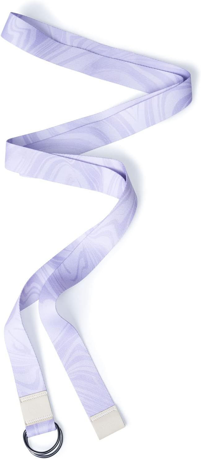 yogadesignlab YOGA DESIGN LAB | The Yoga Strap | Luxurious, Extra Long, Super Soft, Eco Printed | Studio Quality, Adjustable | Safely Stretch Further and Hold Longer | 8 ft Long-GravixFit