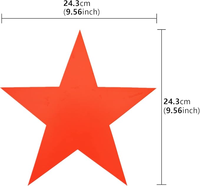12pcs Colorful Star Arrow Spot Marker Non-Slip Directional Carpet Marker for Training Agility, Kids Classroom Activity, Gym, Sport, Home (Star)-GravixFit