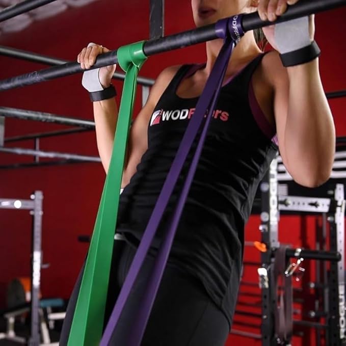 WODFitters Pull Up Assistance Band for Stretching, Mobility Workouts, Warm Up, Recovery, Powerlifting, Home Fitness and Exercise…-GravixFit
