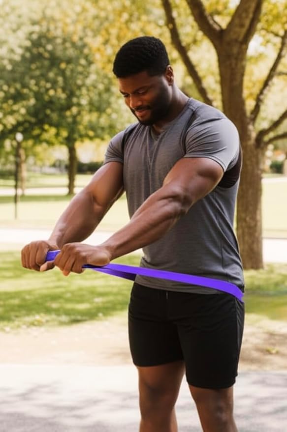 Gym Salvation Resistance Bands Set, 5 Exercise Bands, Black and Military Green Shades-GravixFit