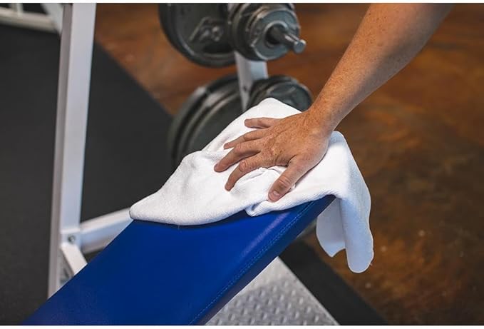 The Rag Company Microfiber Spa and Yoga Towel - Soft and Absorbent Towel for Gym, Spa, Exercise, Hotel, and Resort Use - Dries Fast - 16x27 inches, White, 6-Pack-GravixFit