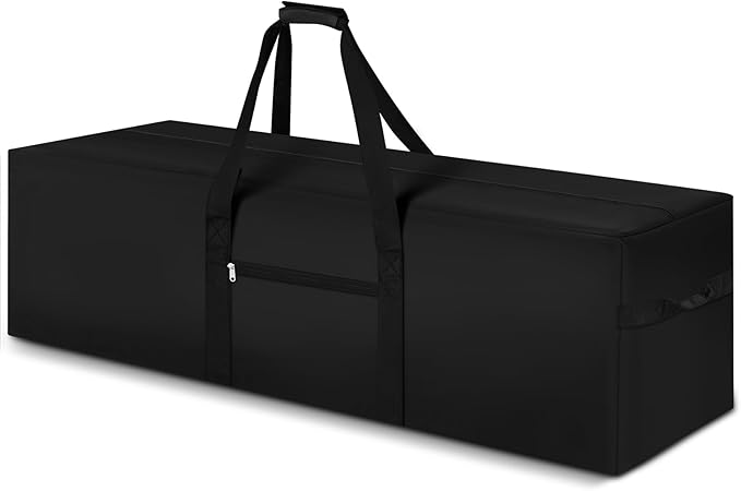 48 x 15 x 15 Inch, 176 L Extra Large Duffle Bag Camping Tent Storage Duffle Sports Equipment Bag Heavy Duty and Waterproof for Travel Camping Tent Pole Hammock Tripod Fishing Luggage Moving-GravixFit