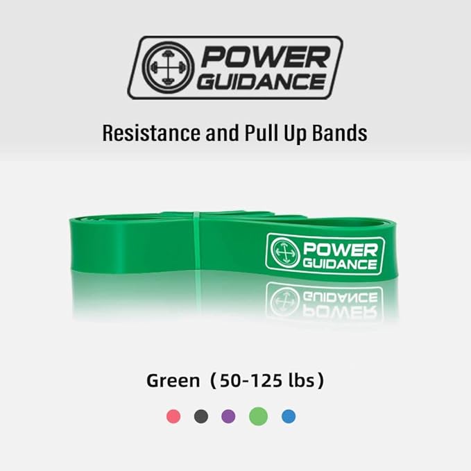 POWER GUIDANCE Pull Up Assist Bands - Stretch Resistance Band - Mobility Band - Powerlifting Bands - by Perfect for Body Stretching, Powerlifting, Resistance Training-GravixFit