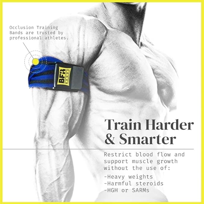 Bands Blood Flow Restriction Bands for Arms Legs & Glutes Extra Wide 2" Straps for Occlusion Training Quick-Release Elastic Strap Ideal for Muscle Growth Without Heavy Weights-GravixFit