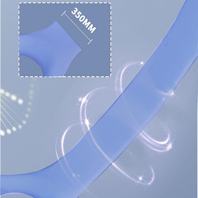 HUICHAI Figure 8 Fitness Resistance Band with Handles, Pure Barre Workout Chest Arm and Shoulder Stretch Bands Exercise Equipment, Blue-GravixFit