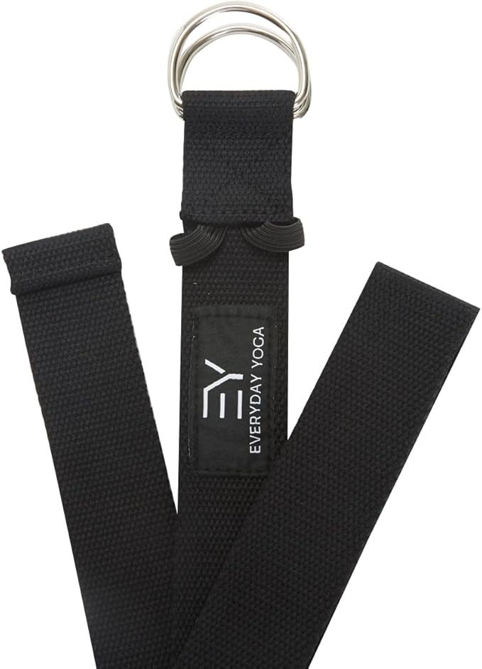 Everyday Yoga Super Strong Strap with Metal D-ring Buckle - Improve Flexibility, Stretching, and Physical Therapy Fitness.-GravixFit