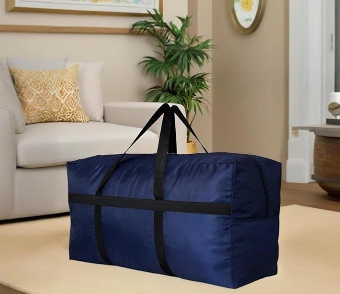 Extra Large Storage Duffle Bag with Zippers and Handles, Big Foldable Duffle Bag for Travel-GravixFit