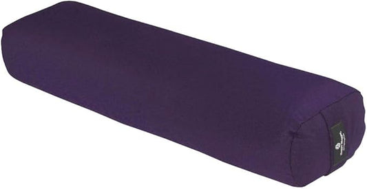 Hugger Mugger Junior Yoga Bolster - Narrower Profile, Very Firm, Great for Smaller Yogis, Heart-Opening poses or Under the Knees, Handmade in USA-GravixFit