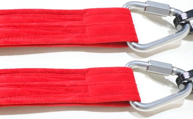 6.6ft 2m Aerial Loops Aerial Straps Ropes Aerial Acrobatics Body Loop Trapeze Circus Apparatuses Equipment Yoga Straps 1 pairs-GravixFit