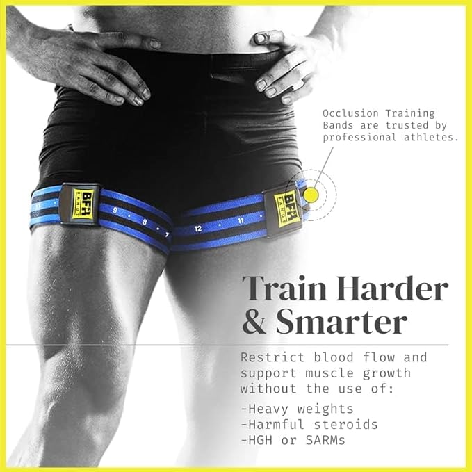 Bands Blood Flow Restriction Bands for Arms Legs & Glutes Extra Wide 2" Straps for Occlusion Training Quick-Release Elastic Strap Ideal for Muscle Growth Without Heavy Weights-GravixFit