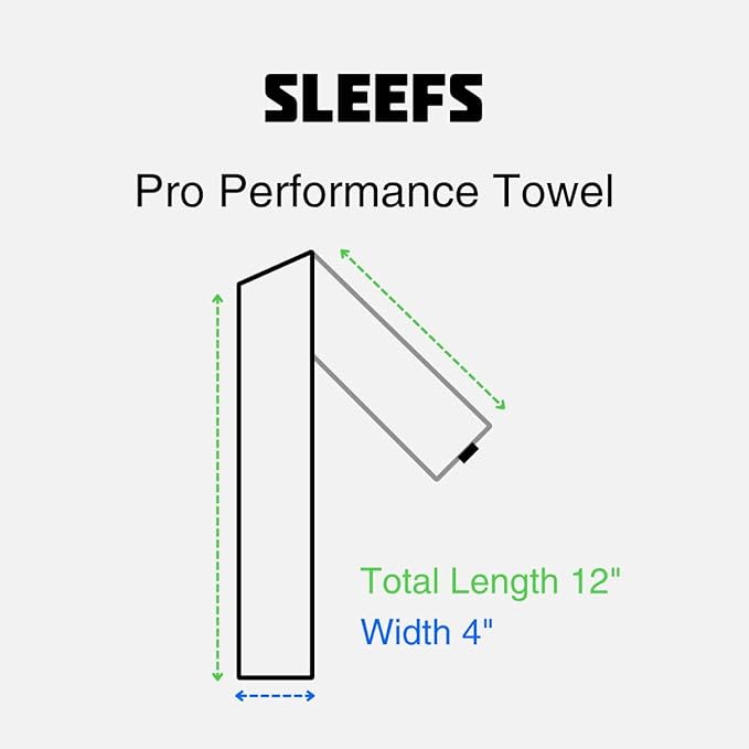SLEEFS Faith Cross Black Thin Football Towel-GravixFit