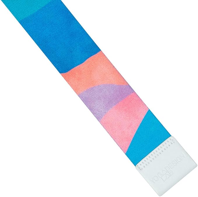 yogadesignlab YOGA DESIGN LAB | The Yoga Strap | Luxurious, Extra Long, Super Soft, Eco Printed | Studio Quality, Adjustable | Safely Stretch Further and Hold Longer | 8 ft Long-GravixFit