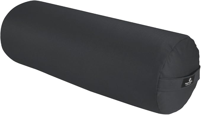 Hugger Mugger Round Yoga Bolster - Firm Round Shape, Higher Profile, Great Under Knees, Soft Support, Handmade in The USA-GravixFit