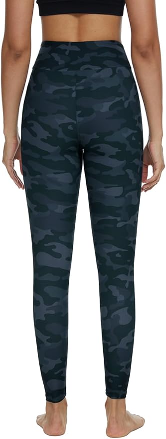 DIBAOLONG Womens High Waist Yoga Pants Cutout Ripped Tummy Control Workout Running Yoga Skinny Leggings-GravixFit