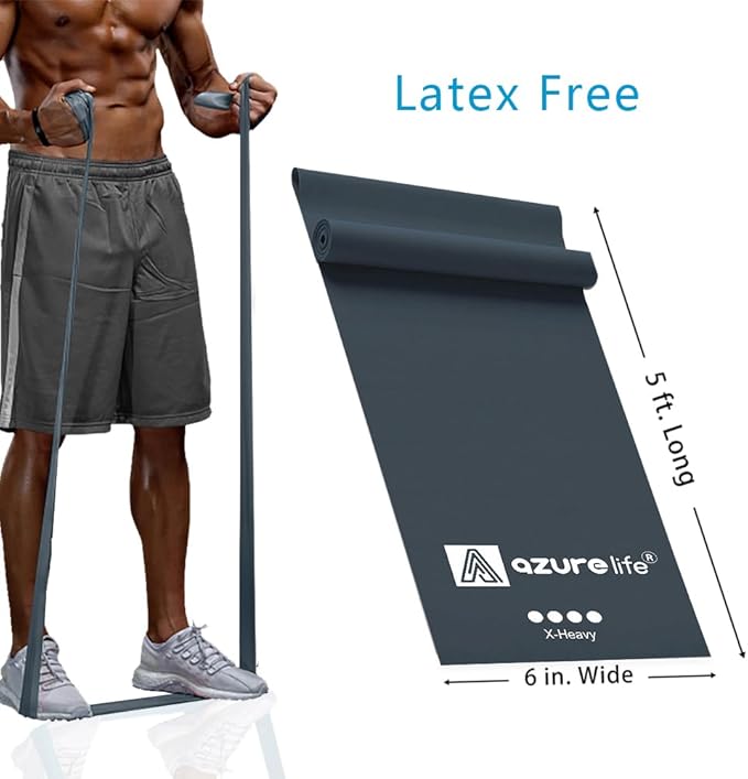 Professional 8 Yards Bulk Resistance Bands Rolls or 5,6,7 ft. Long Non-Latex Elastic Exercise Bands, Stretch Bands for PT, Yoga, Pilates, Rehab, at-Home or The Gym Workouts-GravixFit